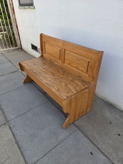 Wooden Bench Seat Storage 48" L