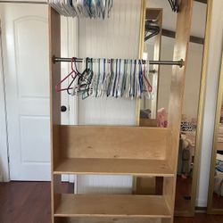Shelf With Hanging Rack