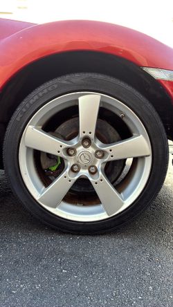 (4) Mazda RX8 wheels and tires 225/45/18