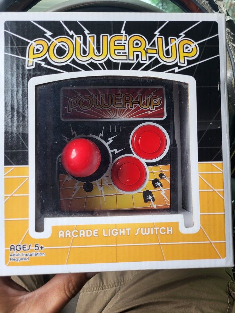 Arcade Light Switch Power up 2012 Think geek