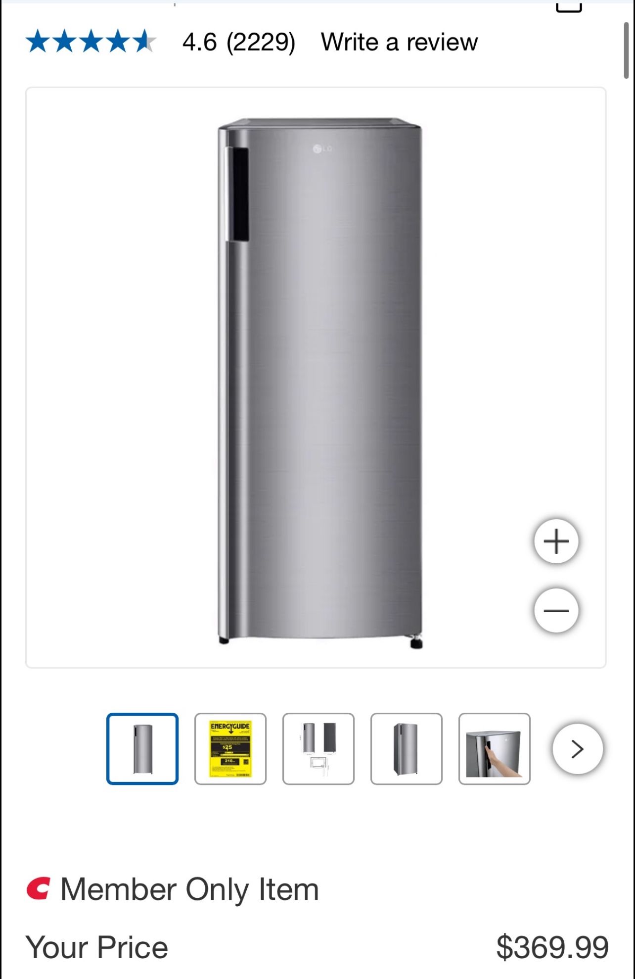 LG Single Door Refrigerator