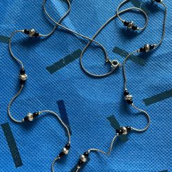 30” Gold & Black Necklace