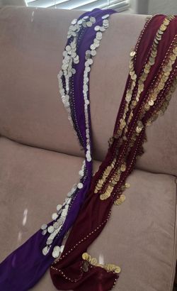 Belly Dance Coin Hip Belt Set of 2