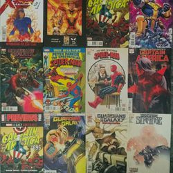12-Pack Set of Marvel Comic Books for Kids or for Collection