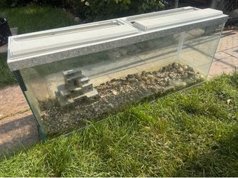 55 Gallon Fish Tank 48 1/4” L x  12 3/4” D x 21” H