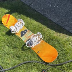 Snowboard And Bindings. Lightly Used about 8 Years Old 