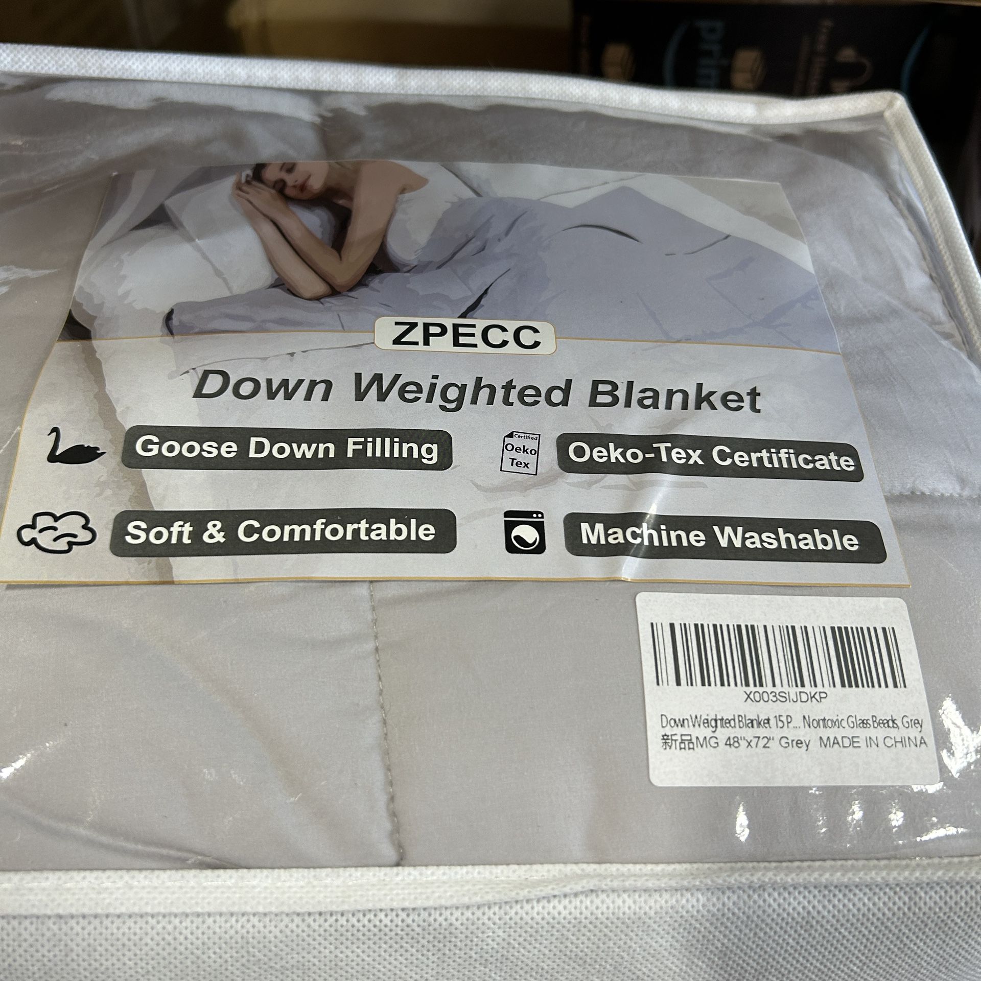 Down Weighted Blanket Grey Blanket