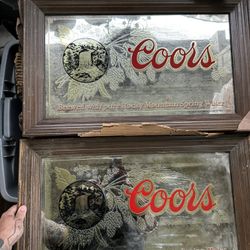 Vintage Coors Beer Mirrors