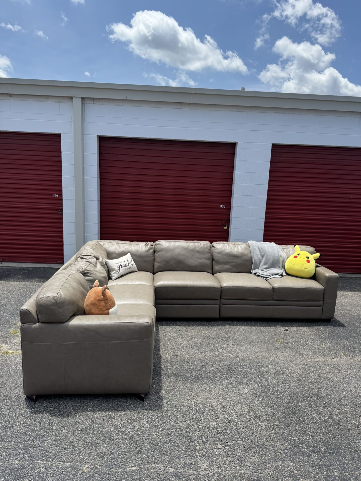 Large Leather Sectional Couch
