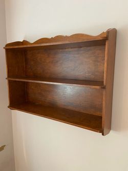 Vintage wood wall shelf