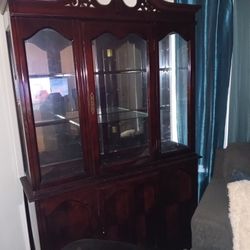 China Cabinet Cherry Wood
