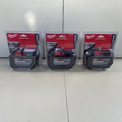 Milwaukee Battery 12.0 Red Lithium M18-$140 Each Firm Price