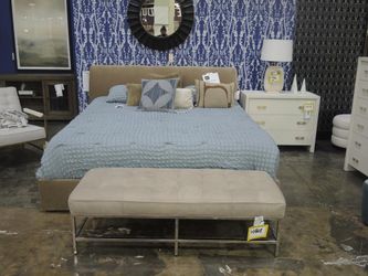 Mitchell Gold + Bob Williams Horizon Camel Upholstered King Platform Bed