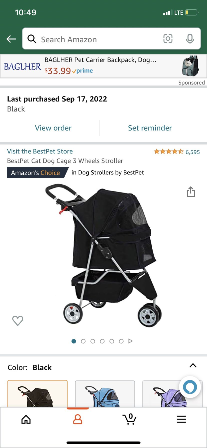 Dog Stroller and Dog Carrier for small/medium dog 