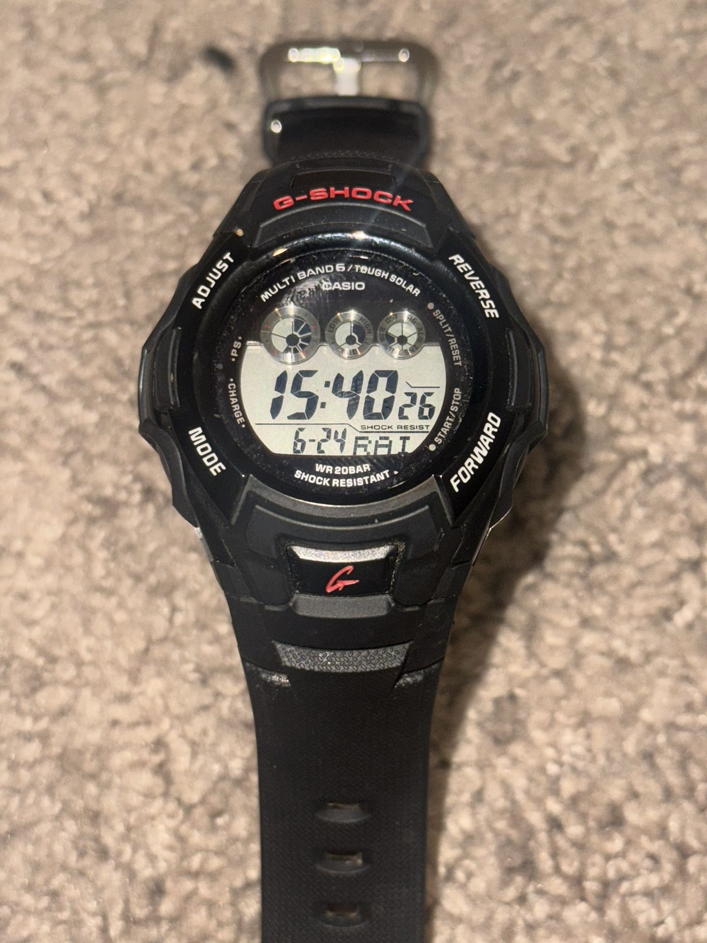 Casio G-Shock Model GW-m530a Watch Great Condition