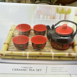 Ceramic Tea Set With Base