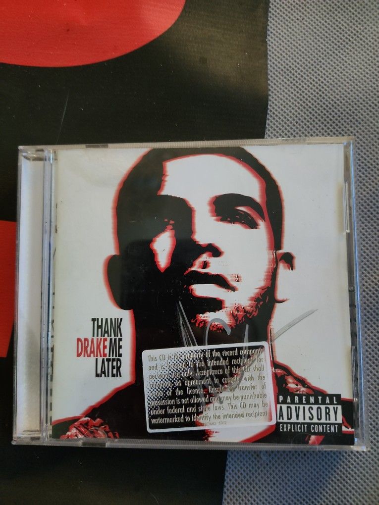 Signed Drake Thank Me Later promo Cd
