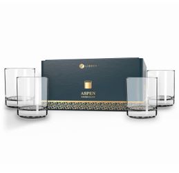 Libbey Aspen Rocks Glass Set of 4