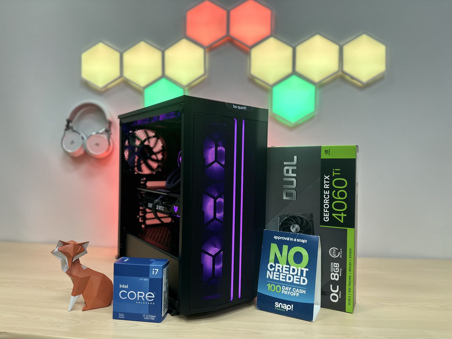 🦊 FOX 17 🦊 RTX 4060TI 🦊 FOX CUSTOM GAMING PC | COMPUTER | DESKTOP | RIG | INTEL CORE I7-12700KF | NVIDIA RTX 4060TI | 16 GB DDR5 RAM | 1 TB SSD.