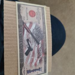 Replica million dollars note second amendment