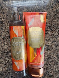 NEW Calypso Clemetine Fine Fragrance Mist Spray 8 oz and Body Cream Lotion 8 oz Bath and Body Works Retired