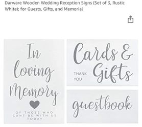 Wedding Reception Signs (new!)