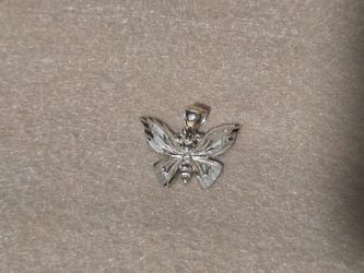 14kt Gold Butterfly Pendant