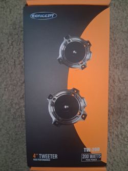 Concept 4" heavy duty Tweeters Brand New In The Box