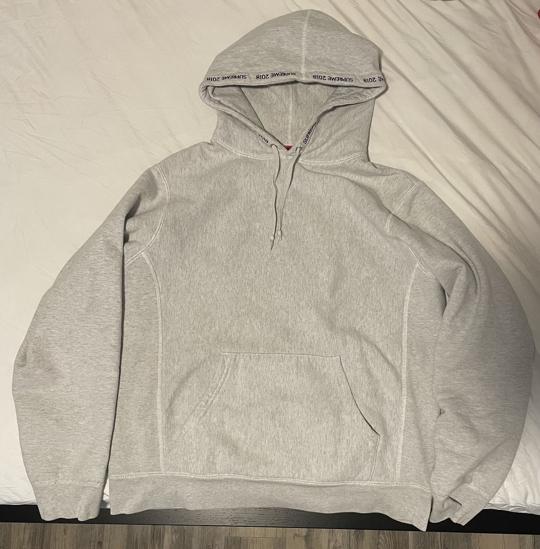 Supreme Channel Hooded Sweatshirt “Ash Grey”