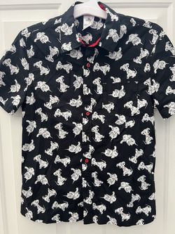 Disney 101 Dalmatians Button Short Sleeve Shirt