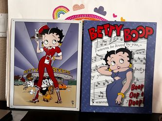 BETTY BOOP METAL 16x13 SIGNS