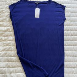 Viscose Jersey Eileen Fisher Blue Dress