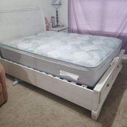 Full Size Therapeutic  mattress  End Side Dresser brand New Bed Set 
