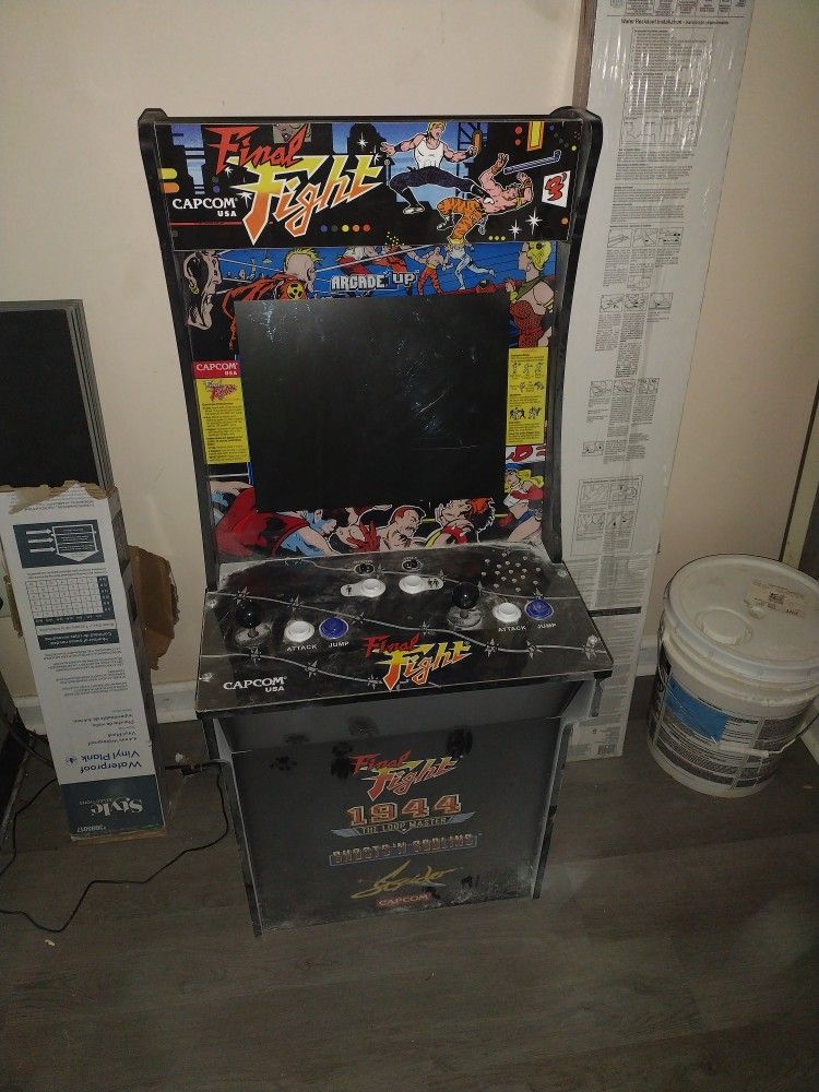 1 Up Capcom Street Fighter Arcade Game