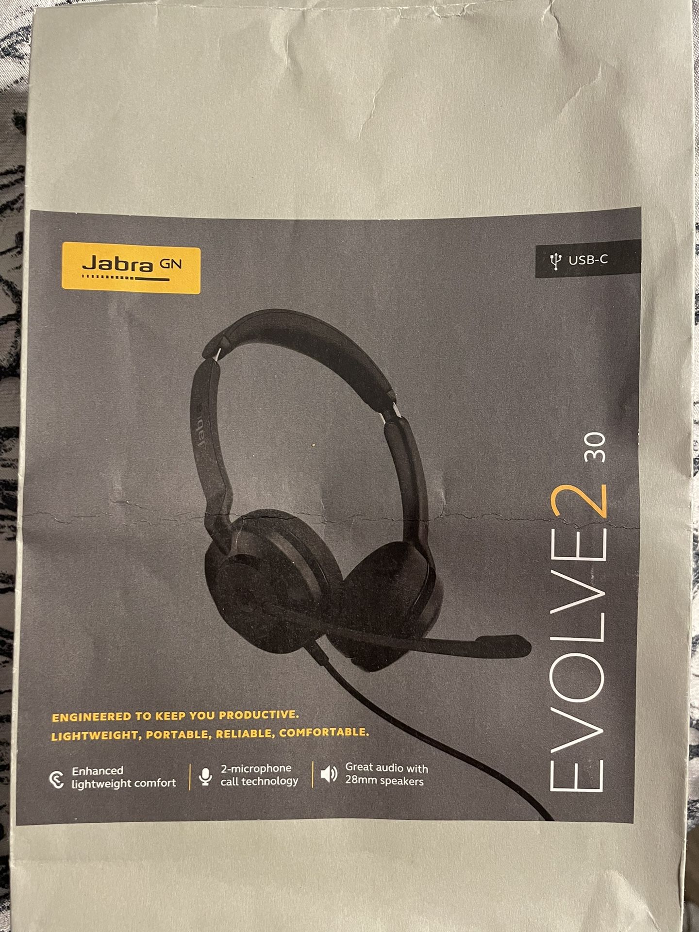 Jabra Evolve 2 Headset USB C