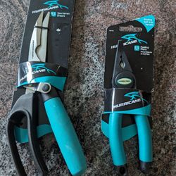 2 HURRICANE 9.5" Sportsmen Shears / 6.5" Floating pliers (each $10