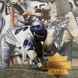 Autographed Deacon Jones giant time warp