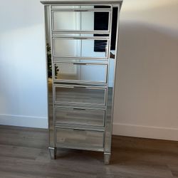 Pottery Barn Park Mirrored Tower Dresser