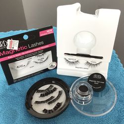 Unused New Magnetic Eyelashes & Black Magnetic Gel Liner with Brush