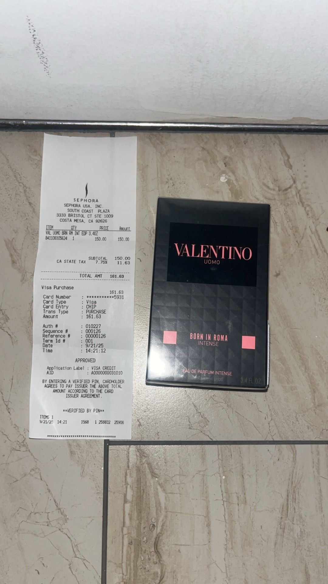 VALENTINO comes With Recipe And Sephora Tag And Everything