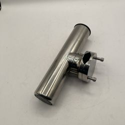 1" to 1.75" Rail Mount Clamp-on Fishing Rod Holder, Stainless Steel, Heavy Duty