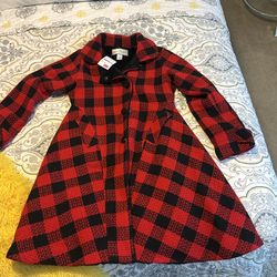 Girls American Widgeon Faux Fir Lined Coat Size 10