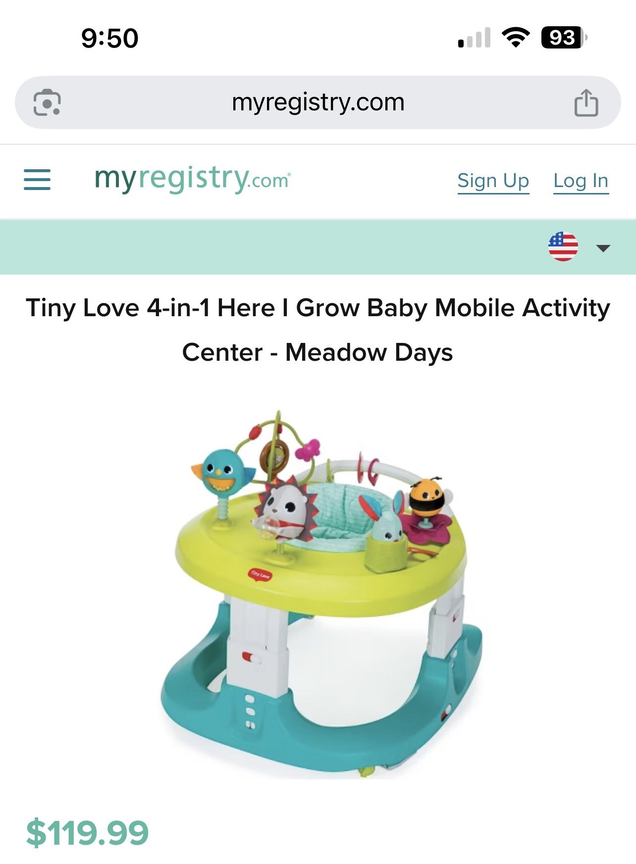 Tiny love Baby Mobile Activity Center