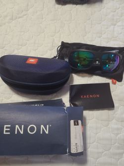 Kaenon Burnet Mid Sunglasses - Matte Black / Ultra Coastal Green Mirror (Like New)