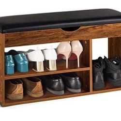 Shoe Bench, Boot Storage, Wood Shoe Rack, Entryway Bench, Storage