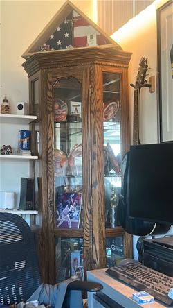 Display case with lights