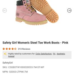 Safety Boots Women’s Pink Size 9