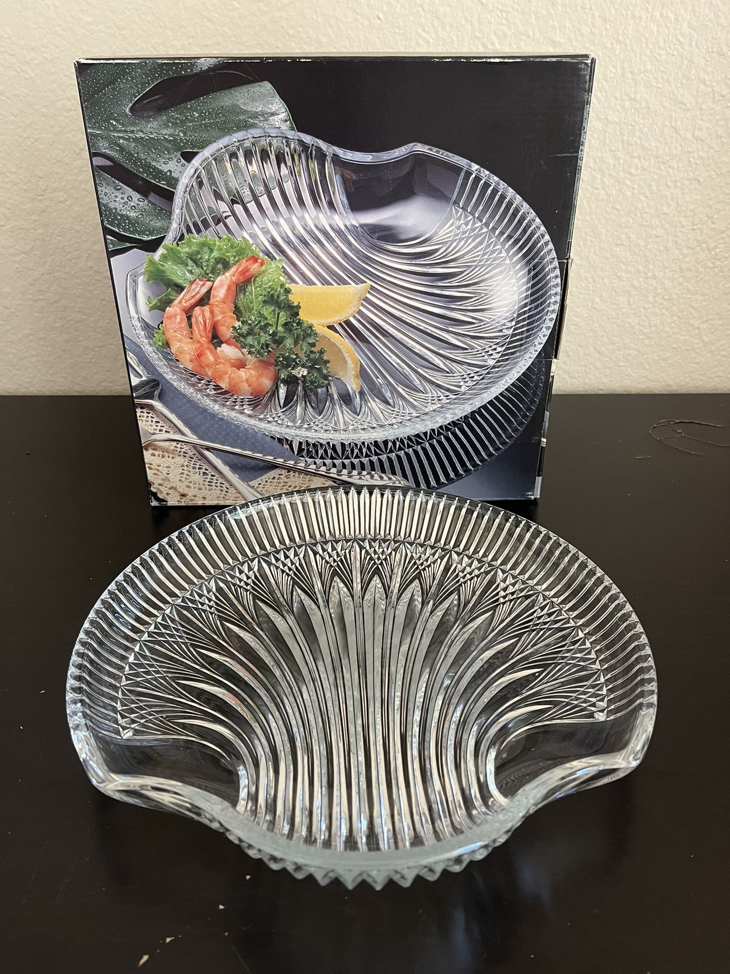 Shell Shape Glass Tray 