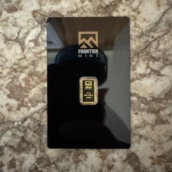 Frontier Mint Gold Bar In Assay
