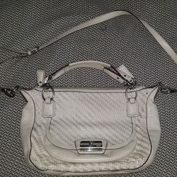 Coach bag-off white leather